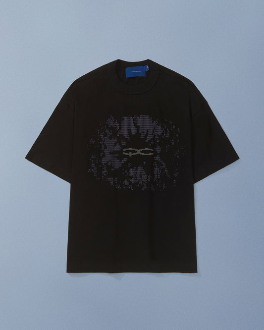 CAMISETA QC CODE BOXY PRETO