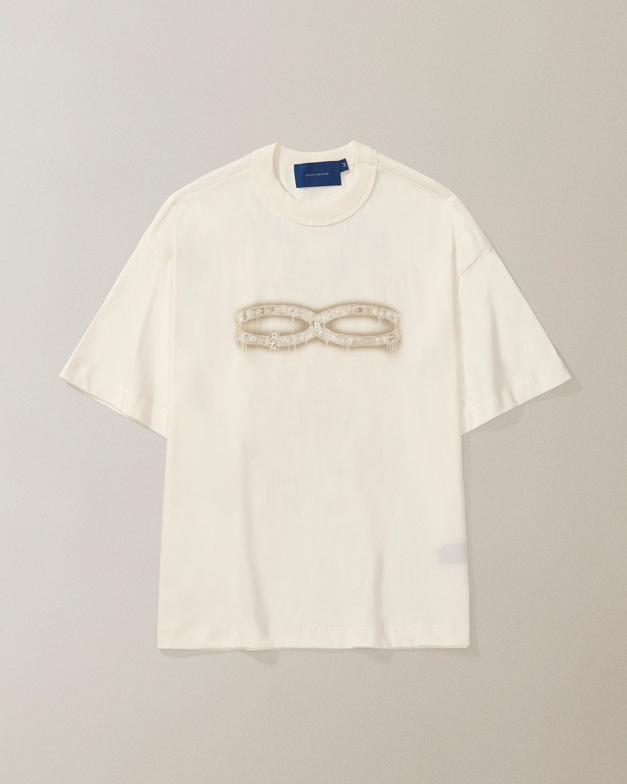 CAMISETA QC ARQUEOLOGOS BOXY OFF WHITE