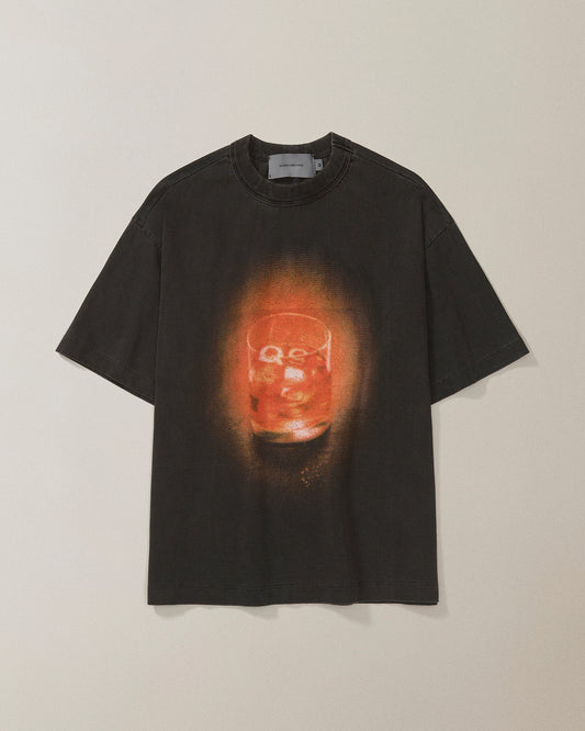 CAMISETA QC NEGRONI BOXY STONED PRETO