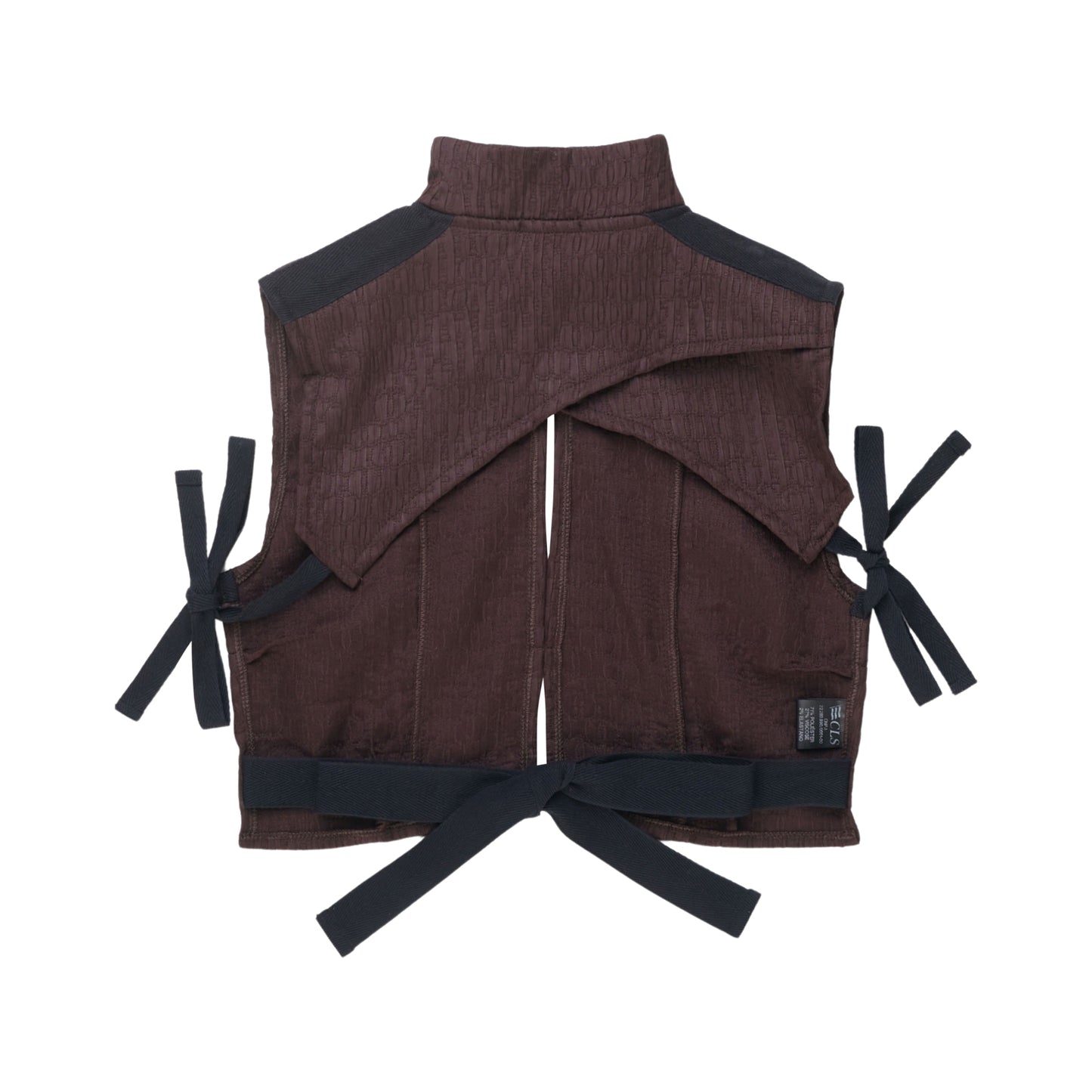 TIED VEST "RUSTY" BROWN