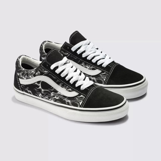 TÊNIS OLD SKOOL FLAMES BLACK TRUE WHITE
