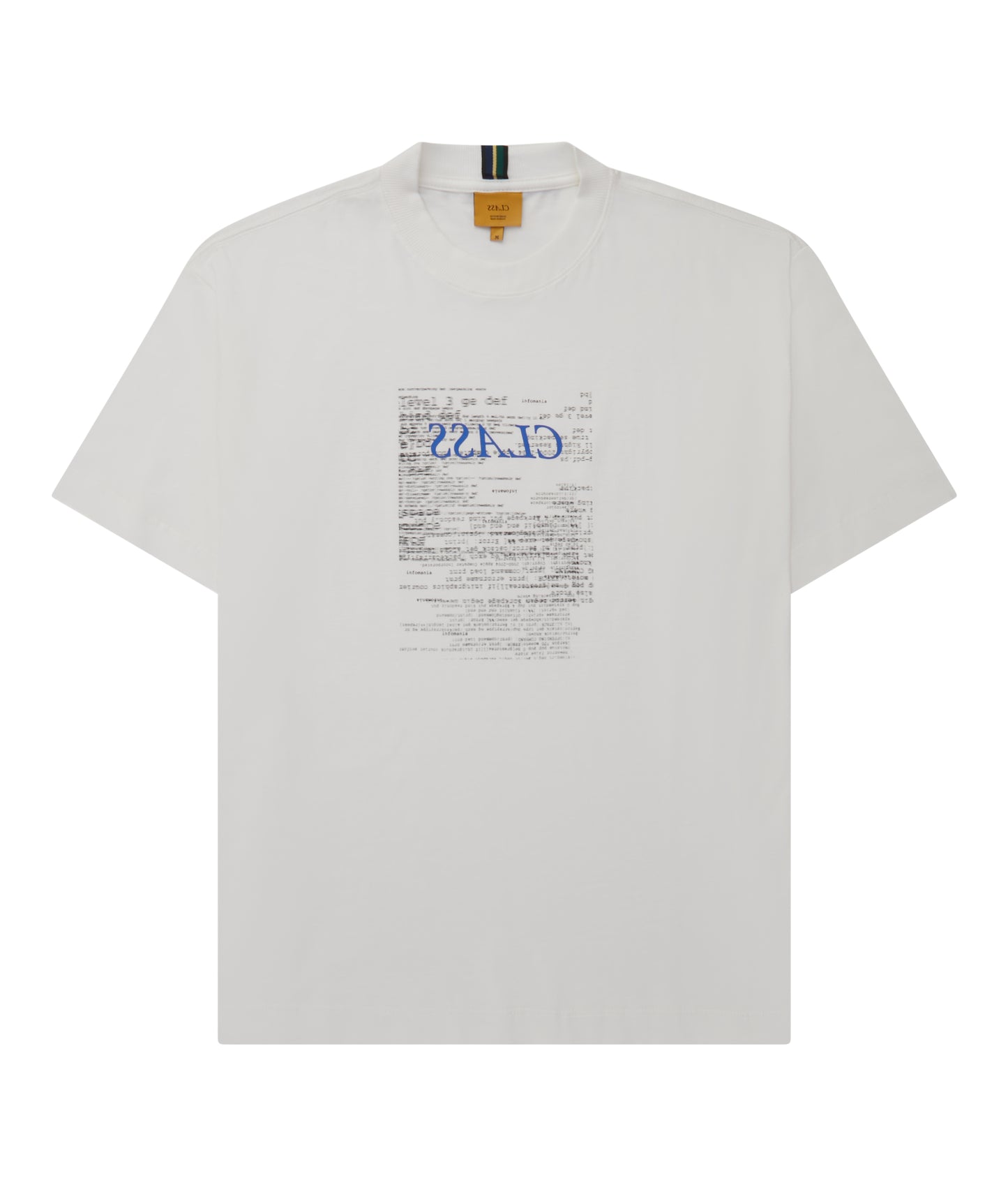 T-SHIRT "INFOMANIA CLASS INVERSO" OFF-WHITE
