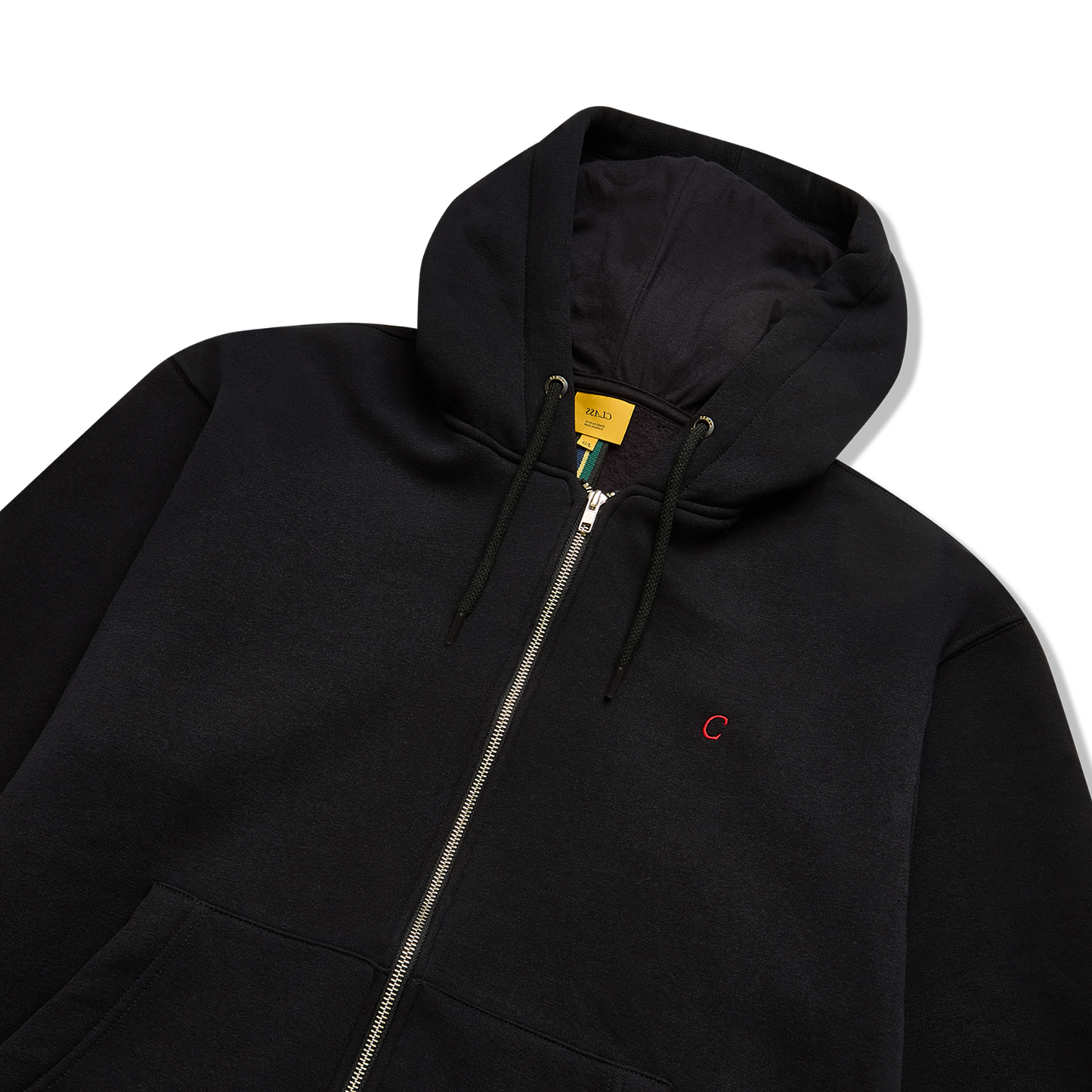 CLASSIC HOODIE ZIPPER CLASS "C" BLACK