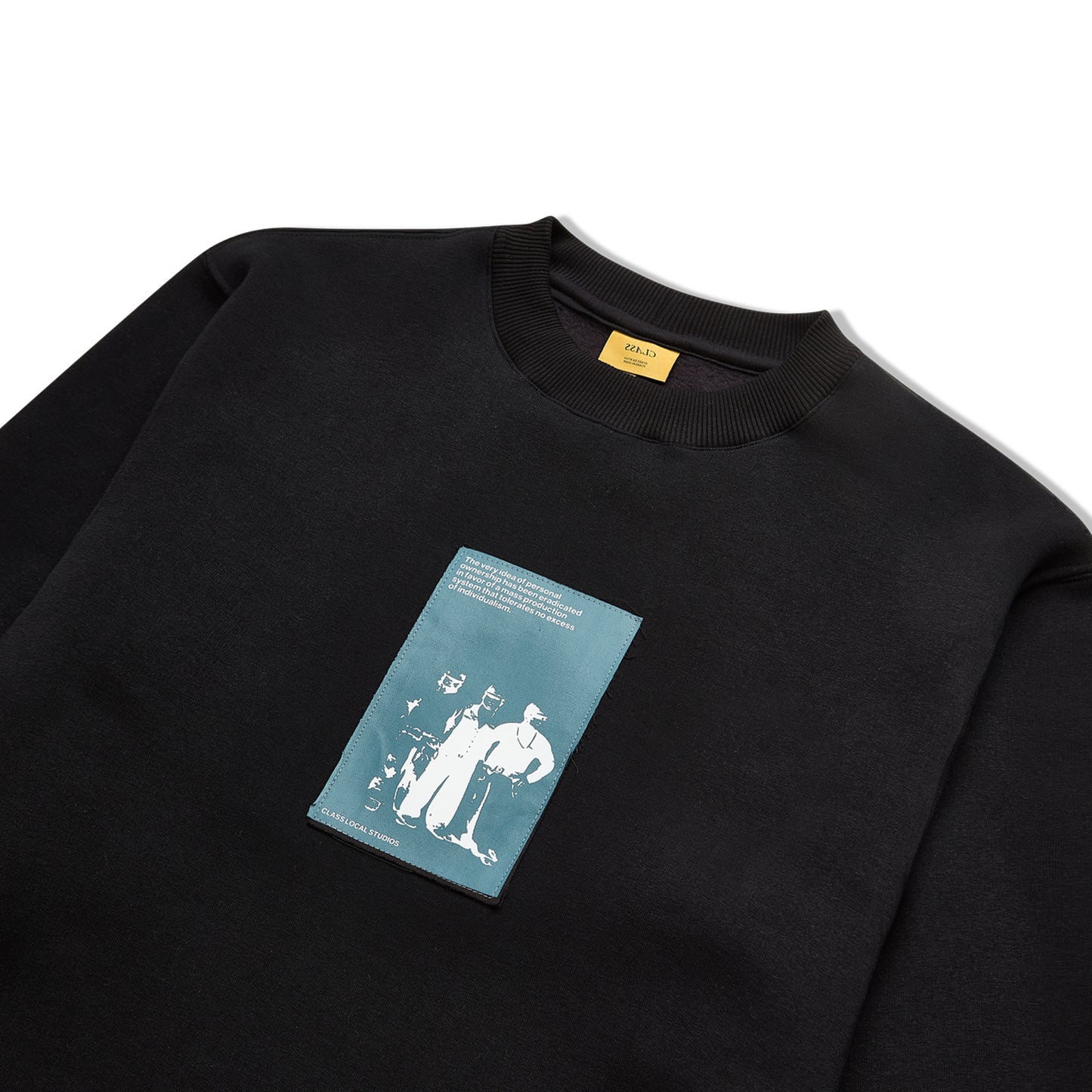 CLASSIC CREWNECK CLASS "WORKERS" BLACK