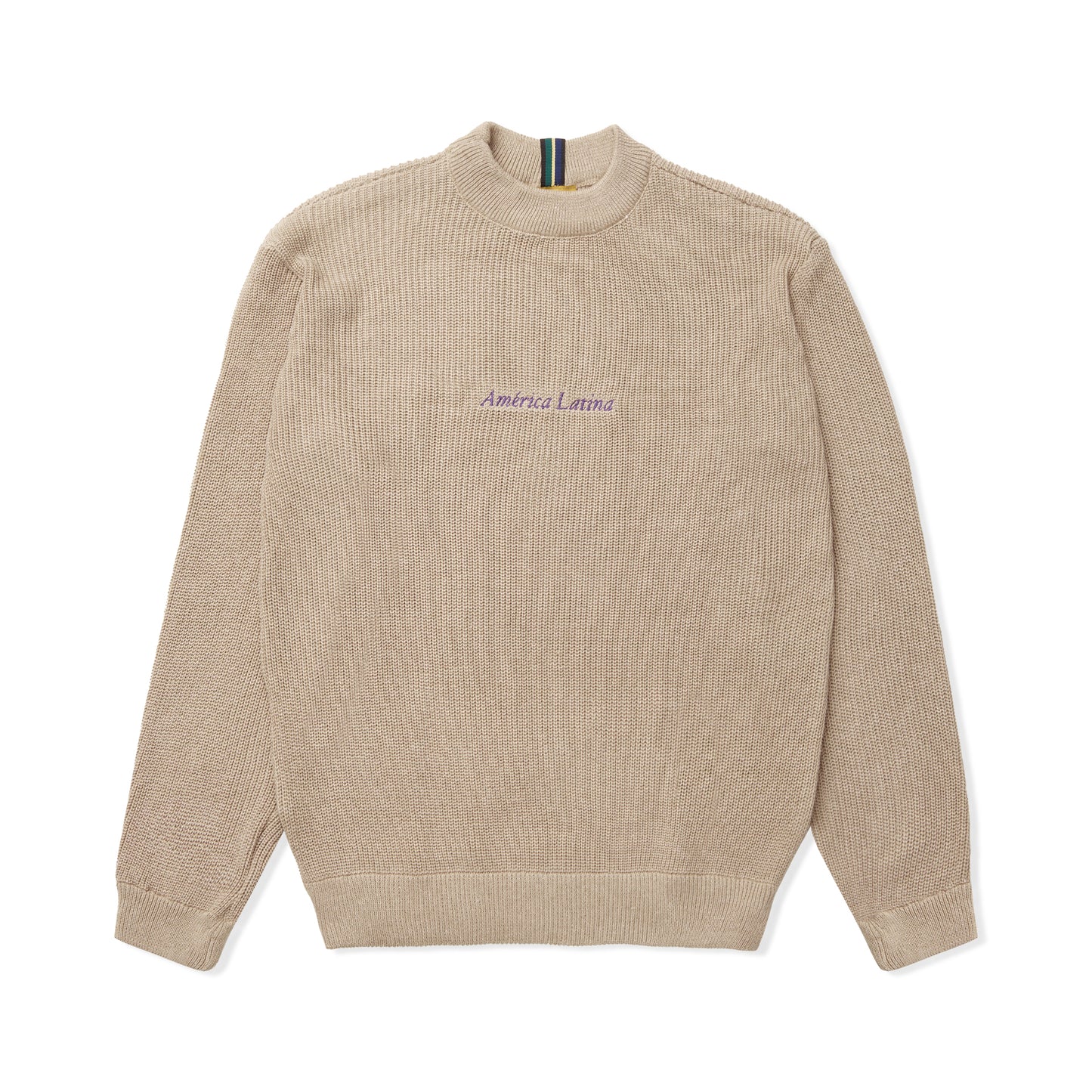 JACQUARD SWEATER CLASS "AMERICA LATINA" CREAM