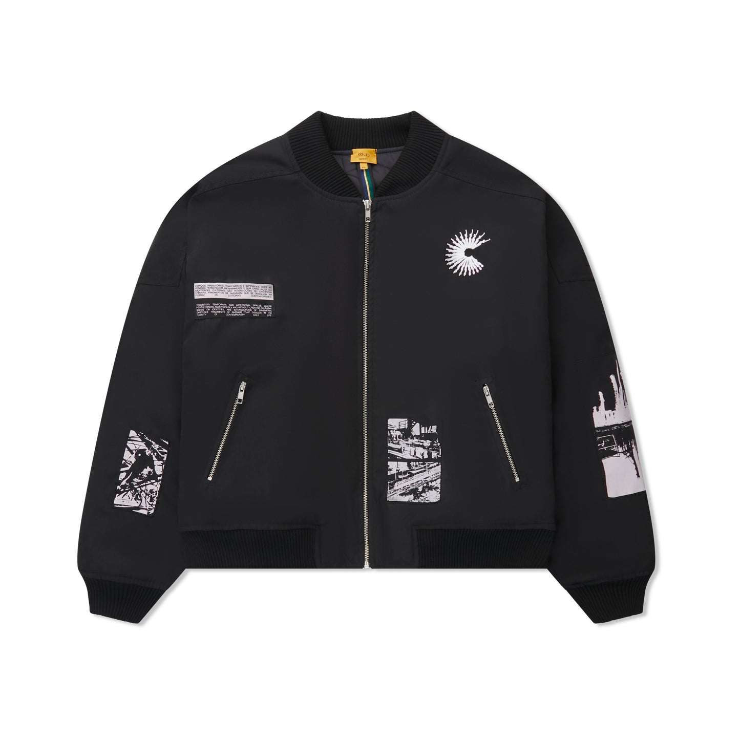 BOMBER JACKET CLASS "ABC INDUSTRIAL" BLACK