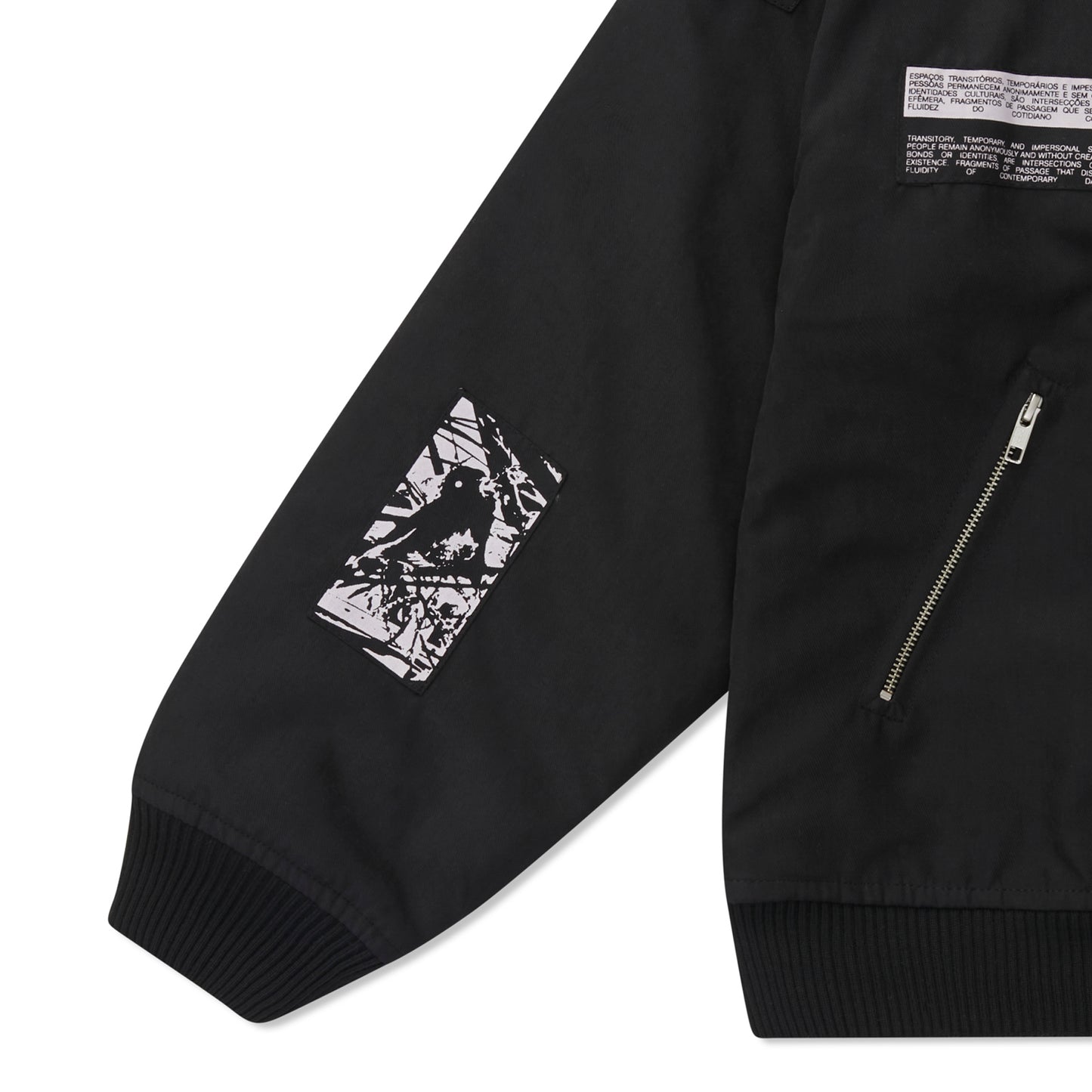 BOMBER JACKET CLASS "ABC INDUSTRIAL" BLACK