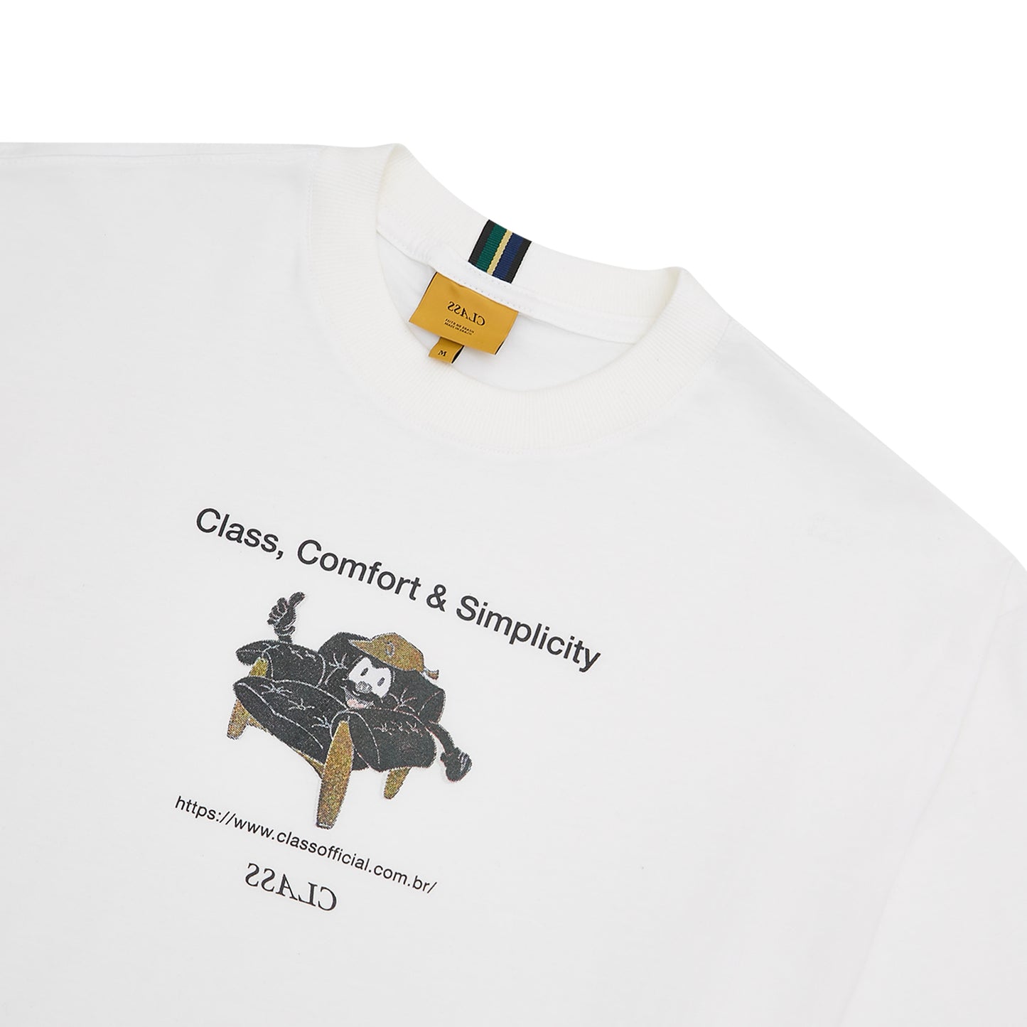 T-SHIRT CLASS "COMFORT & SIMPLICITY" OFF-WHITE