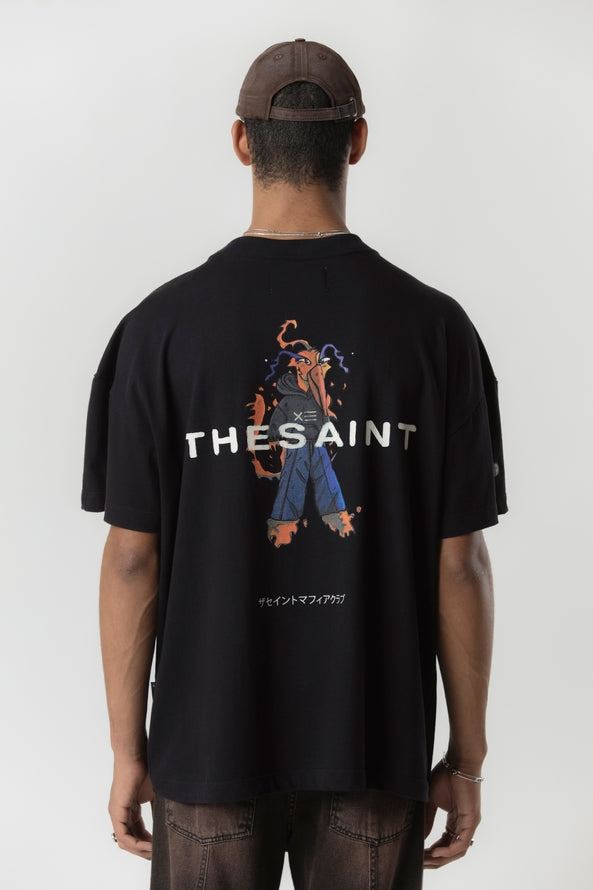 TSHIRT OVERSIZED PHOENIX BLACK