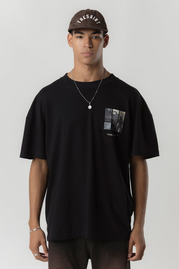 TSHIRT OVERSIZED PHOENIX BLACK