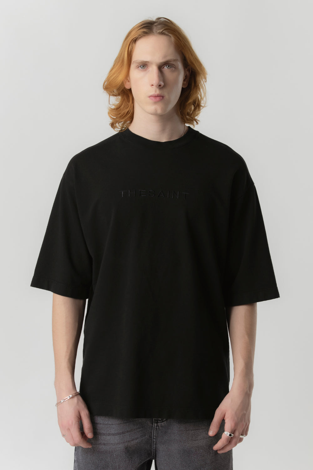 TSHIRT UNIC BASIC EMBROIDERY BLACK