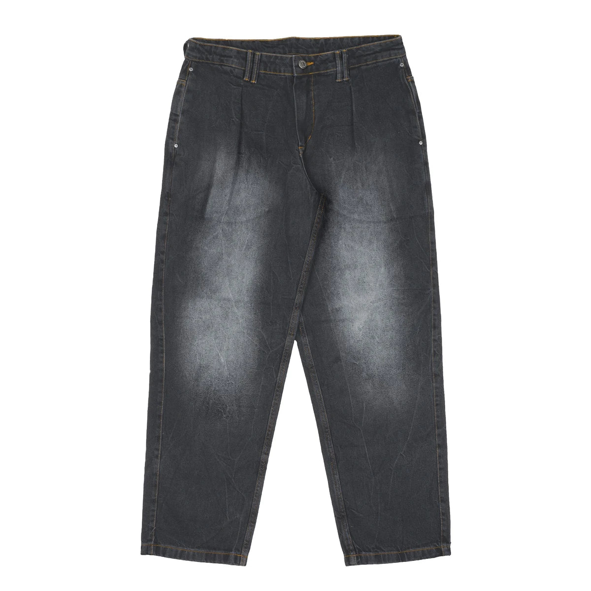 Calca Jeans Marmorizada Preta