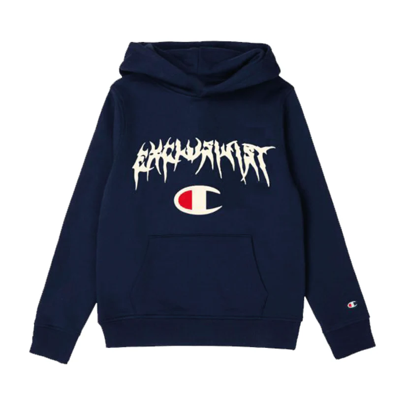 Hoodie Ahtletic Navy "Graphic"