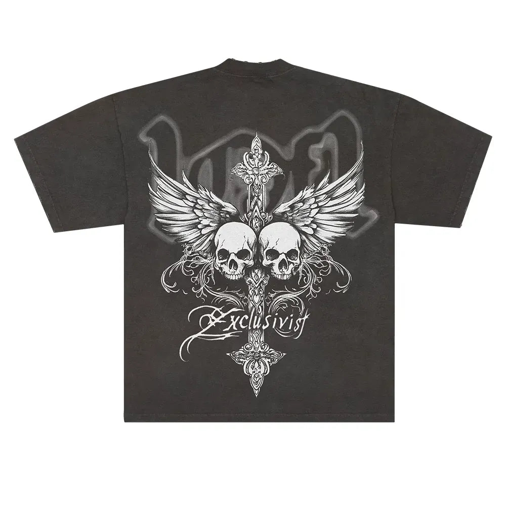 H1DDEN ANGELS STONED GREY TEE