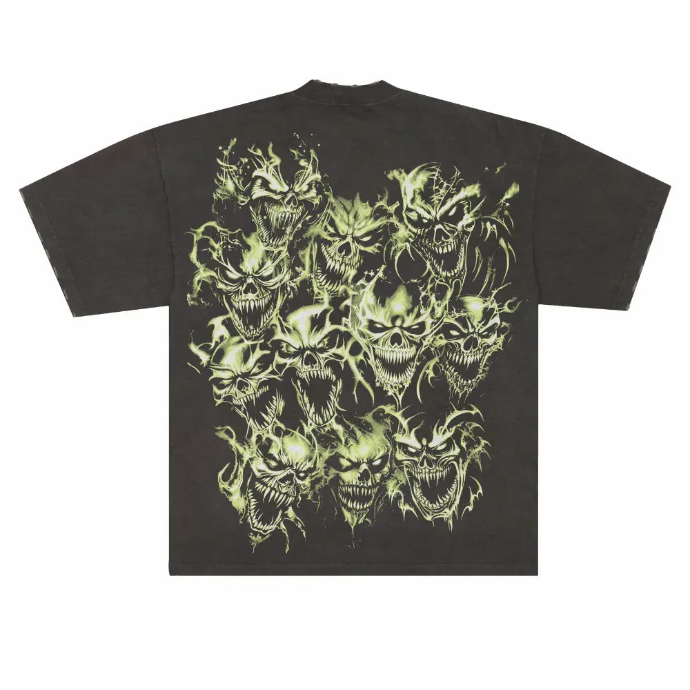 BACK FROM THE REALM (STAY FLY) GREY GREEN TEE