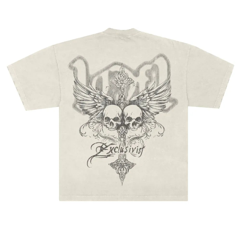 H1DDEN ANGELS OFF WHITE TEE