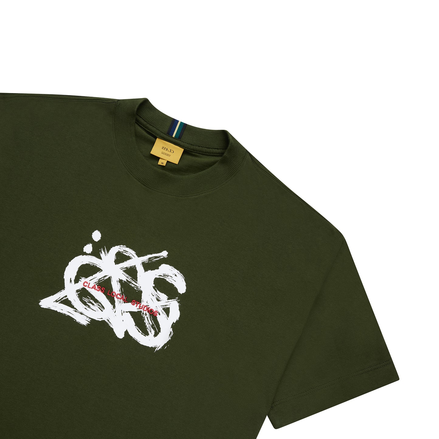 T-SHIRT CLASS "WHITE-OUT SCRIBBLE" GREEN