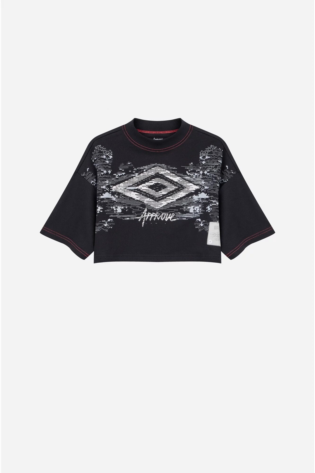 CROPPED OVERSIZED APPROVE X UMBRO PRETO