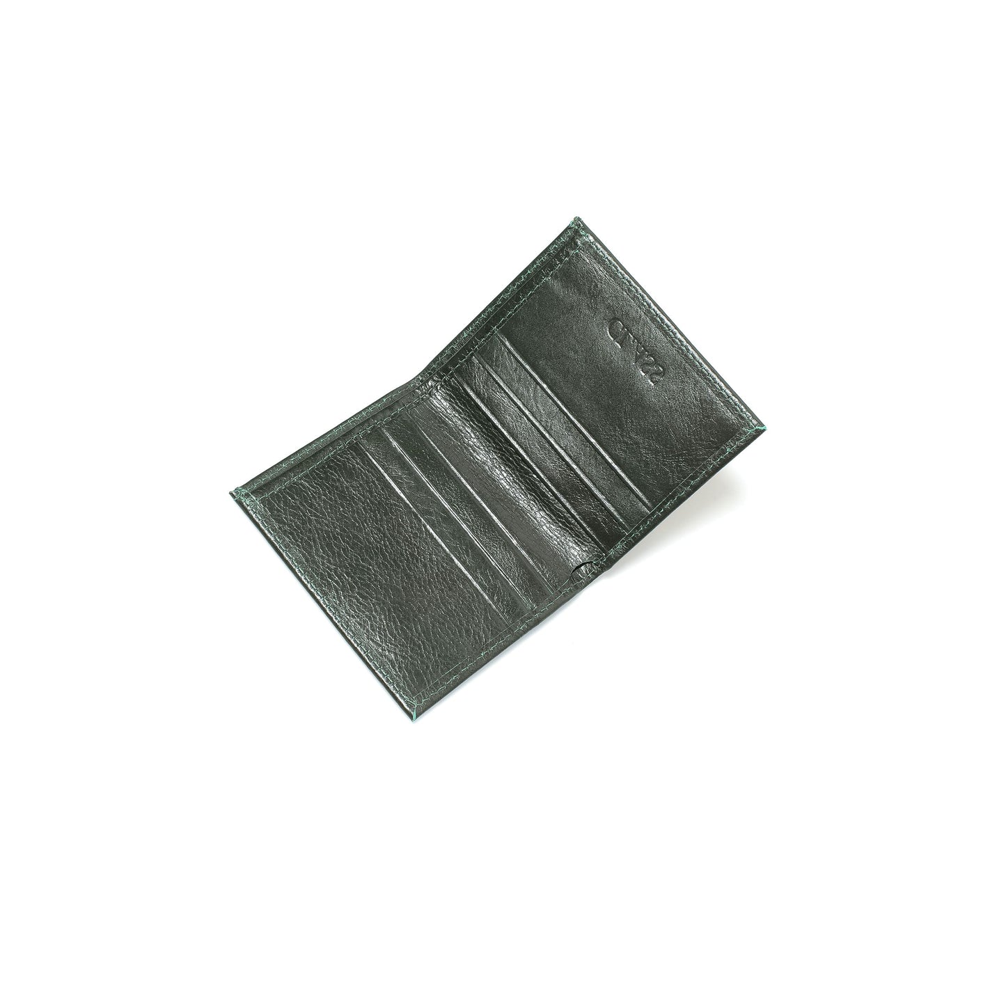 LEATHER WALLET "CLASS INVERSO" GREEN