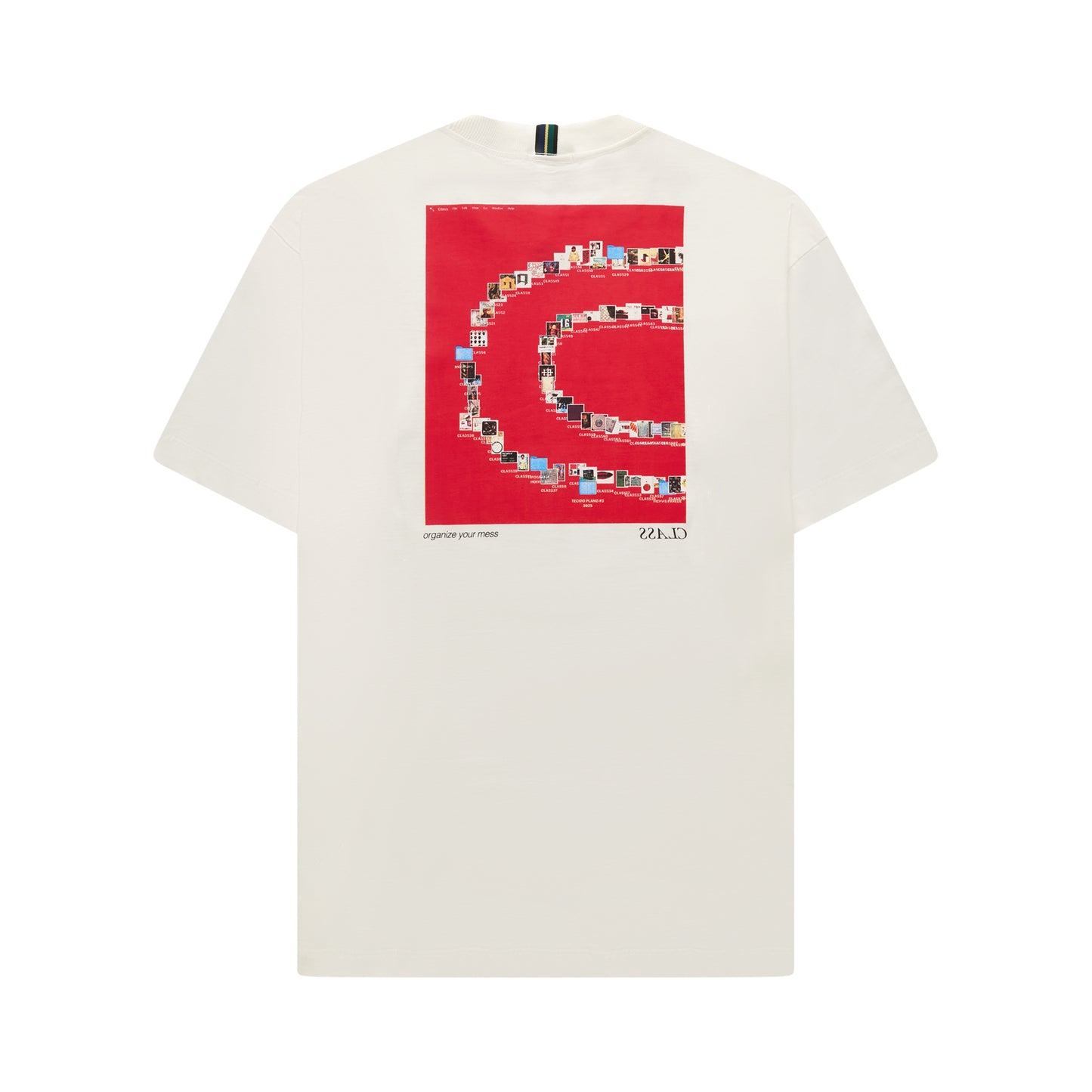 BASIC T-SHIRT CLASS "MINI CLS DESKTOP" OFF-WHITE