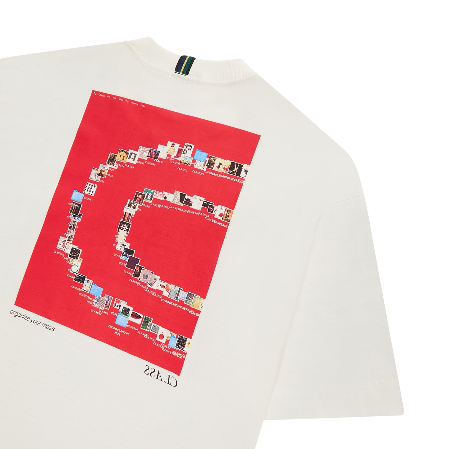 BASIC T-SHIRT CLASS "MINI CLS DESKTOP" OFF-WHITE