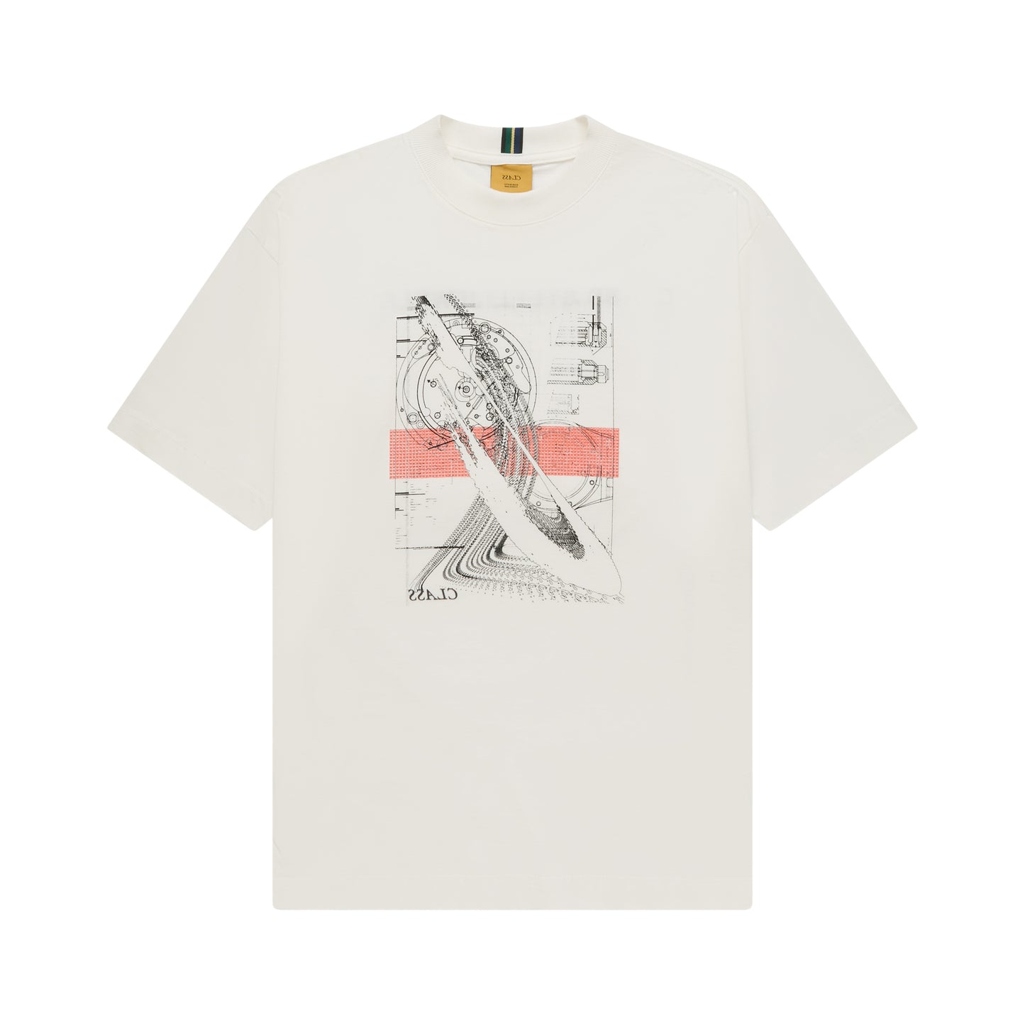BASIC T-SHIRT ''CLASS STEEL JEWELRY" OFF-WHITE