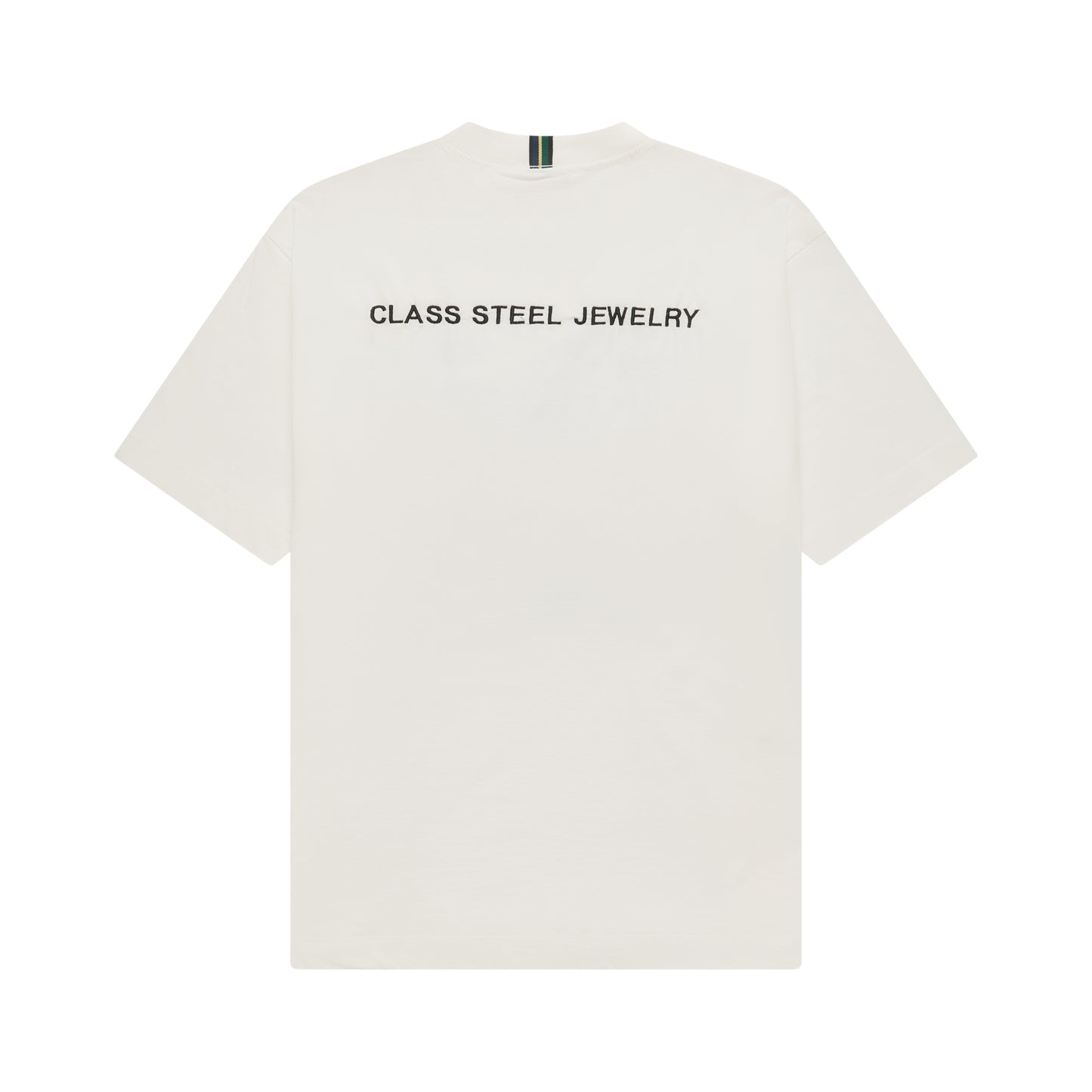 BASIC T-SHIRT ''CLASS STEEL JEWELRY" OFF-WHITE