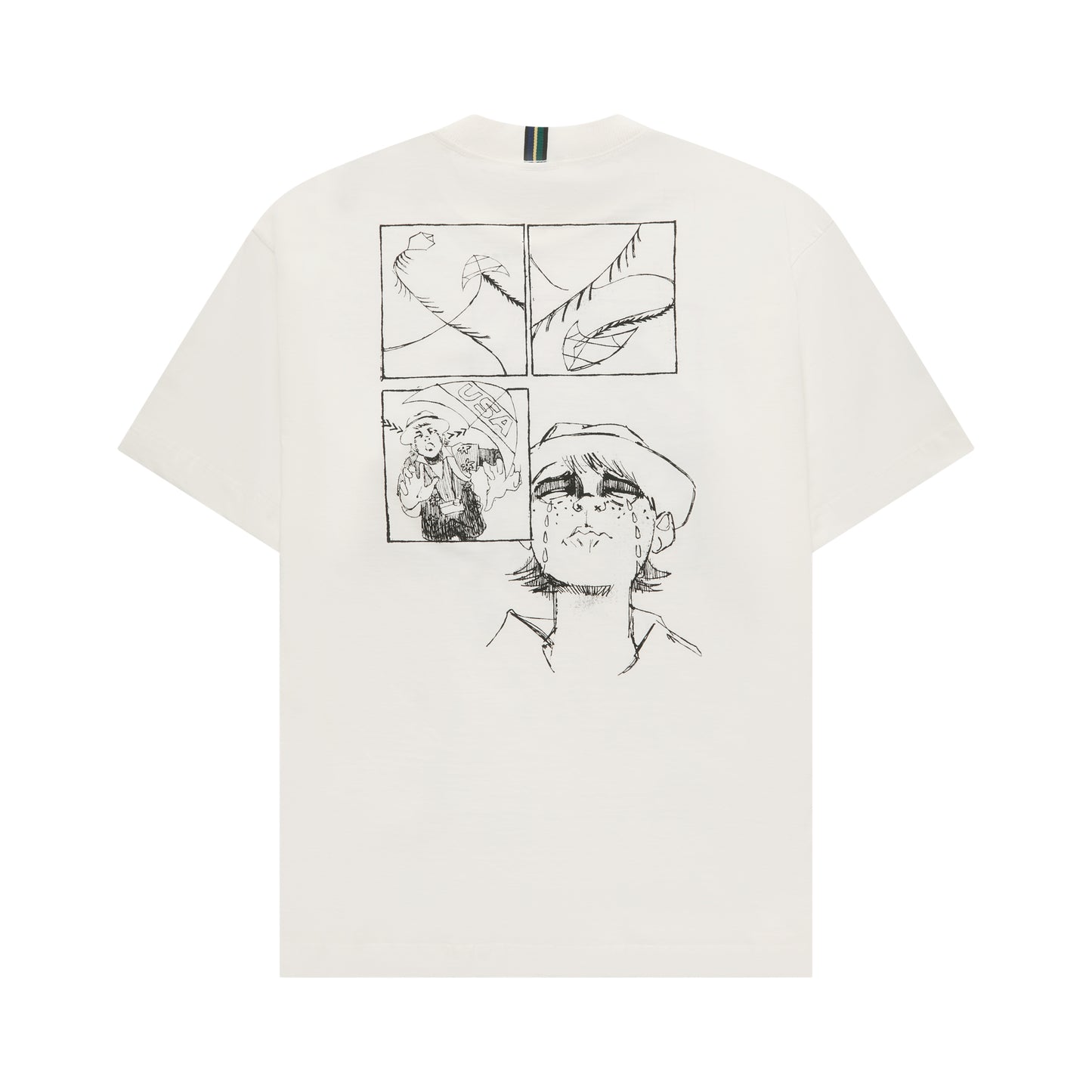 BASIC T-SHIRT CLASS "GLASSLINE'' OFF-WHITE