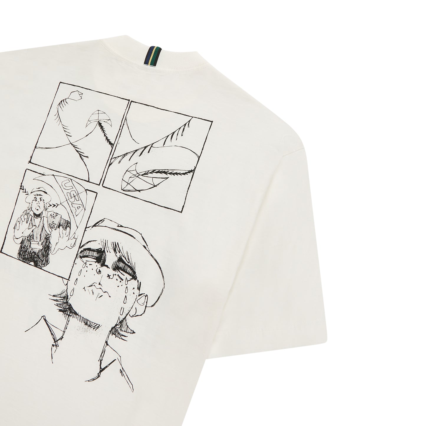 BASIC T-SHIRT CLASS "GLASSLINE'' OFF-WHITE