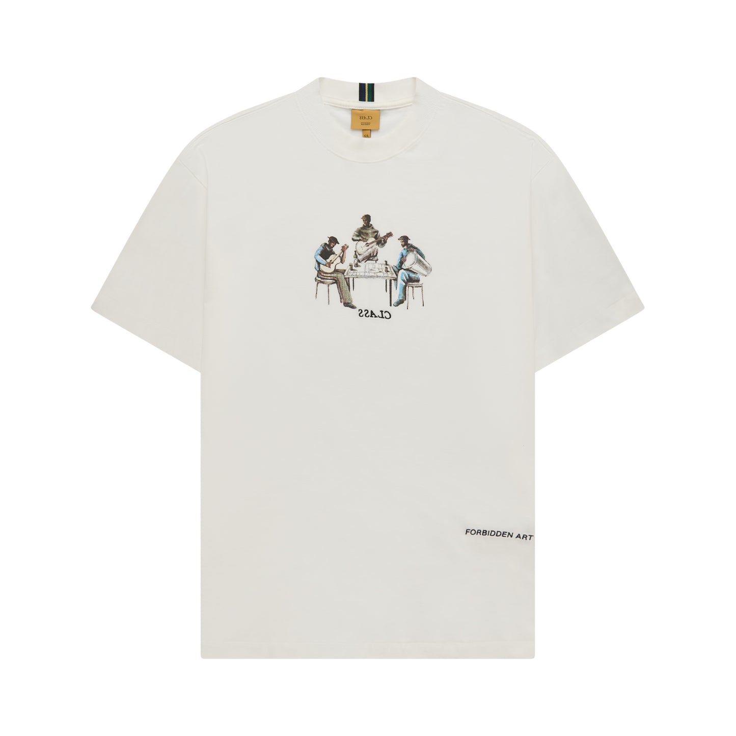 BASIC T-SHIRT CLASS "ARTE PROIBIDA" OFF-WHITE