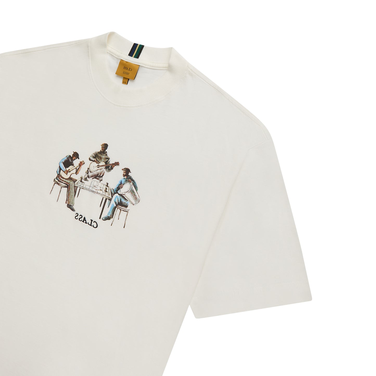 BASIC T-SHIRT CLASS "ARTE PROIBIDA" OFF-WHITE