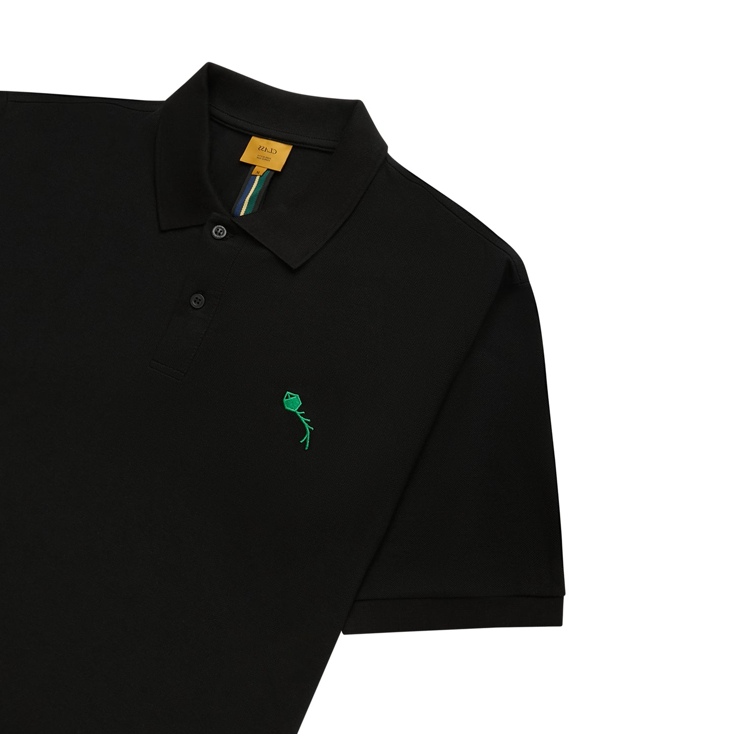 CLASSIC POLO SHIRT CLASS "PIPA" BLACK