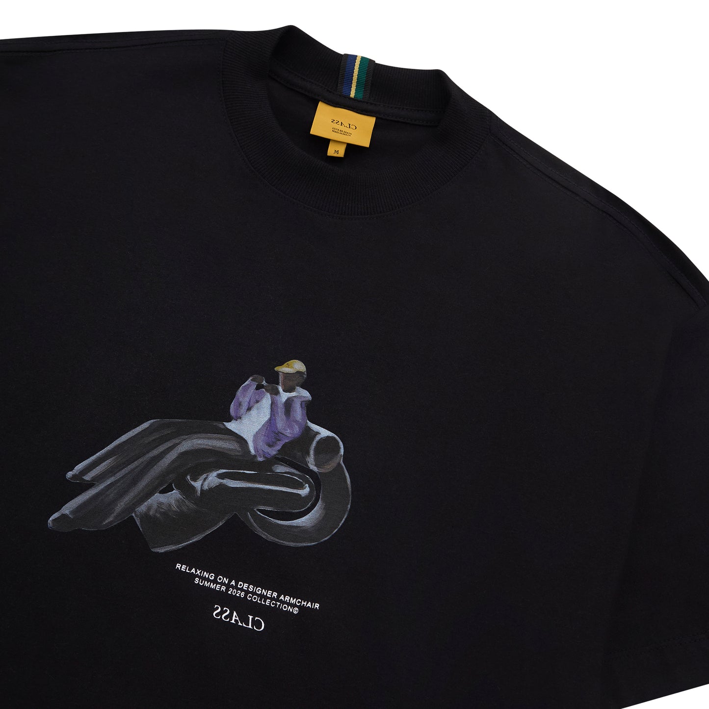 T-SHIRT CLASS "DESIGNER ARMCHAIR" BLACK