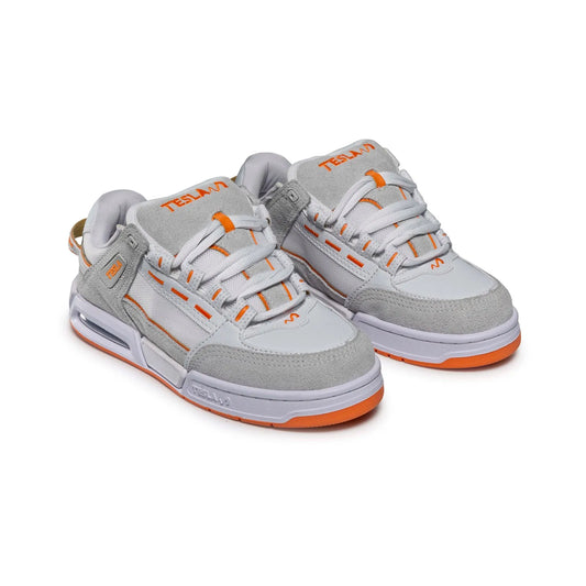 Tênis Tesla Coil Delux White Orange