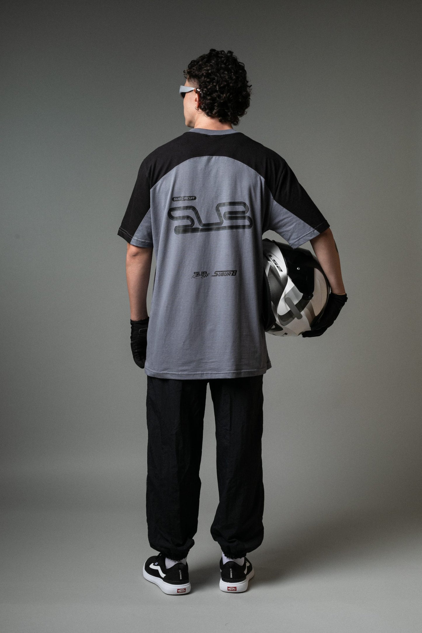 TEE CIRCUIT CINZA/PRETO