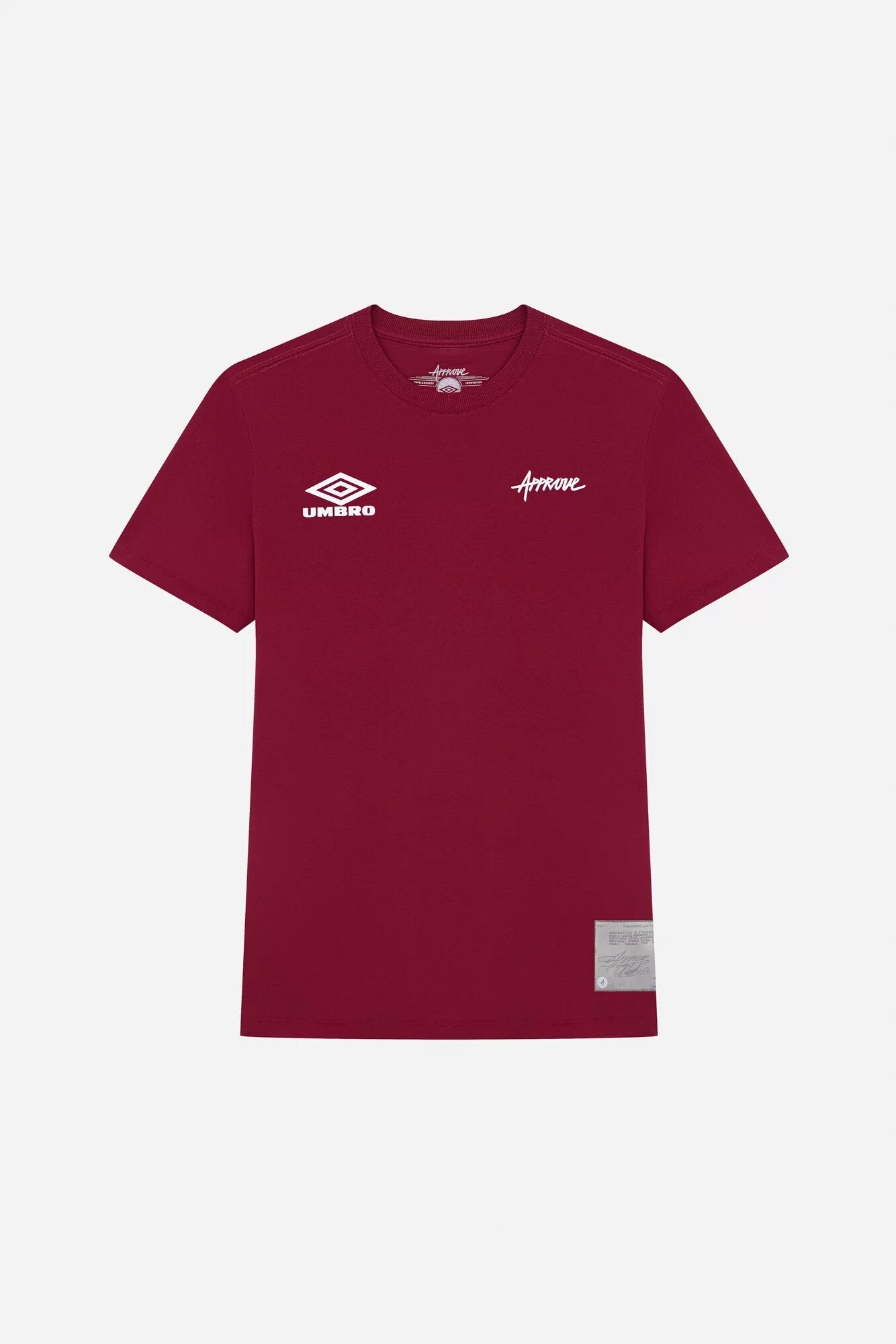 CAMISETA BOLD APPROVE X UMBRO BORDÔ