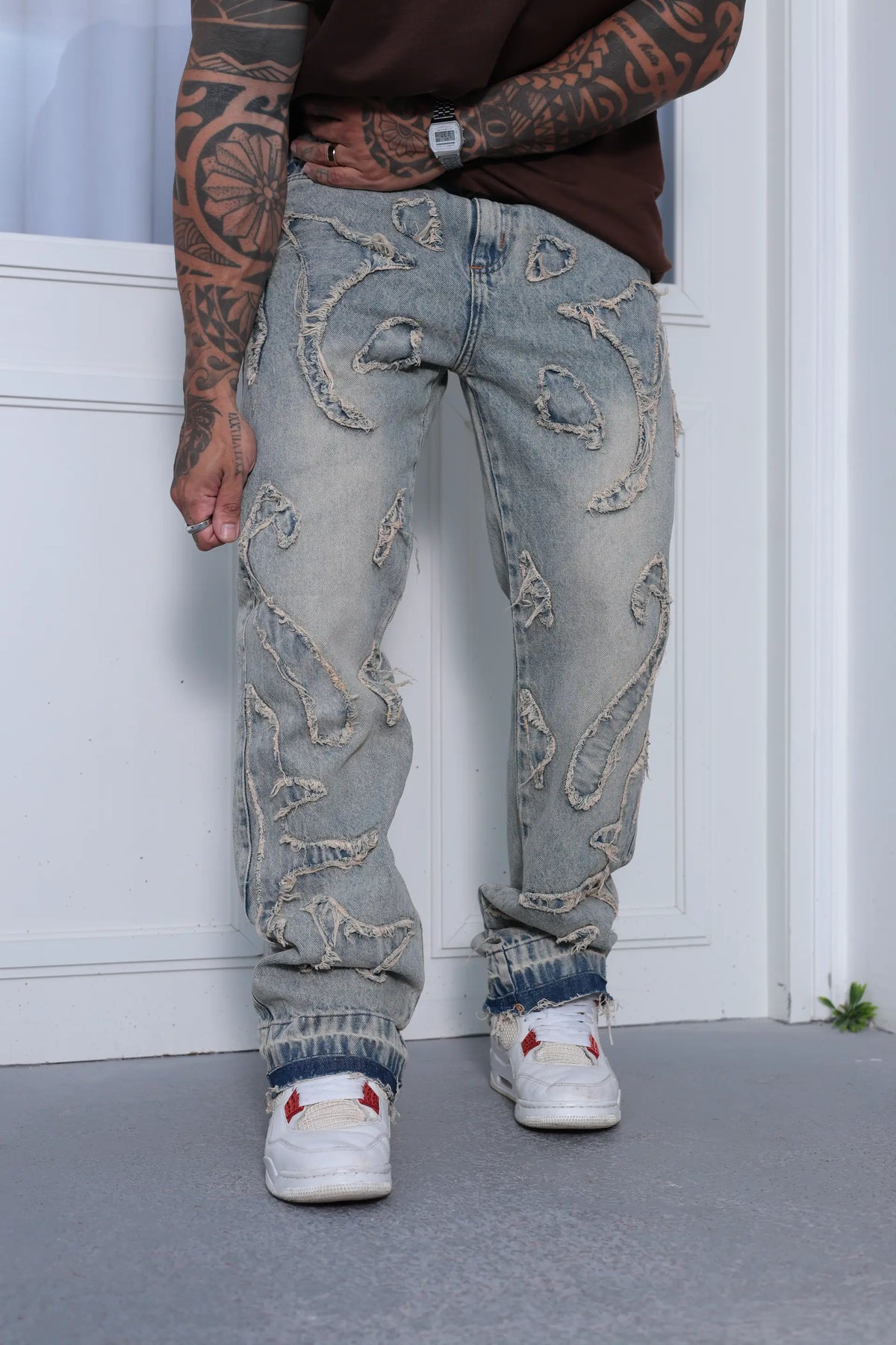 Calça Baggy Patchwork Vintage