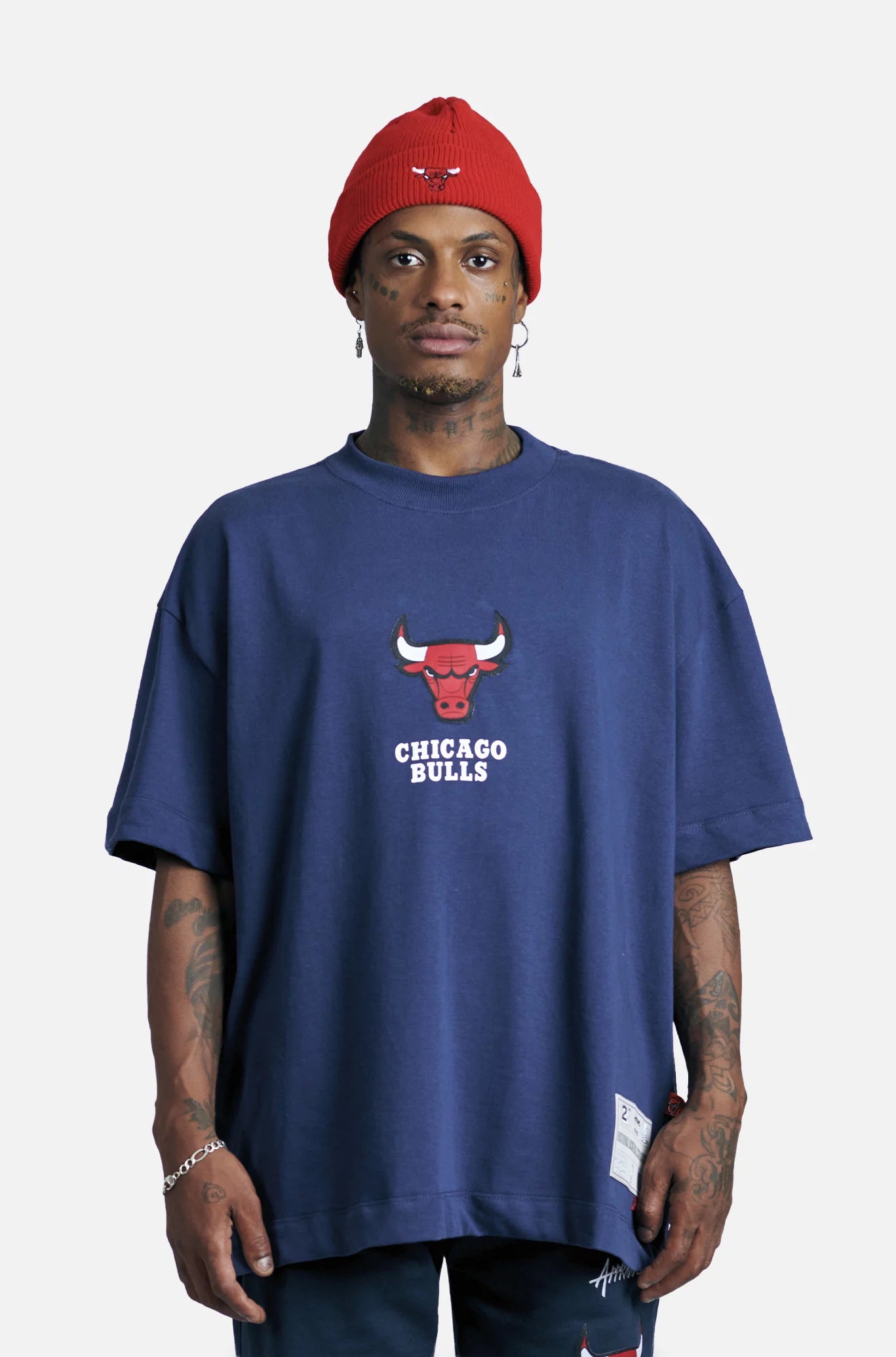 CAMISETA HUGE APPROVE X NBA BEAR BULLS AZUL MARINHO