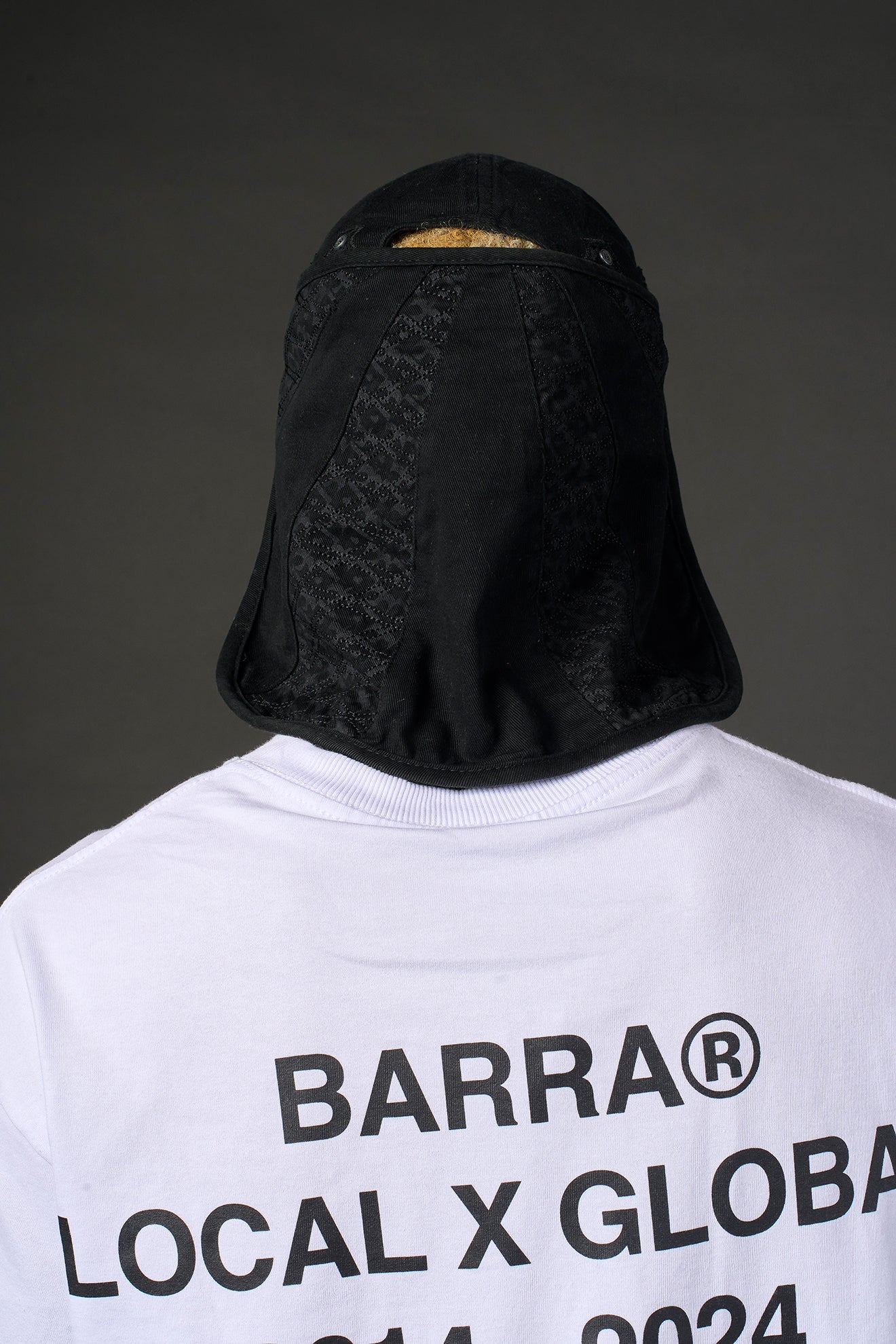 Bone Six Panel Pattern B Garca Preto