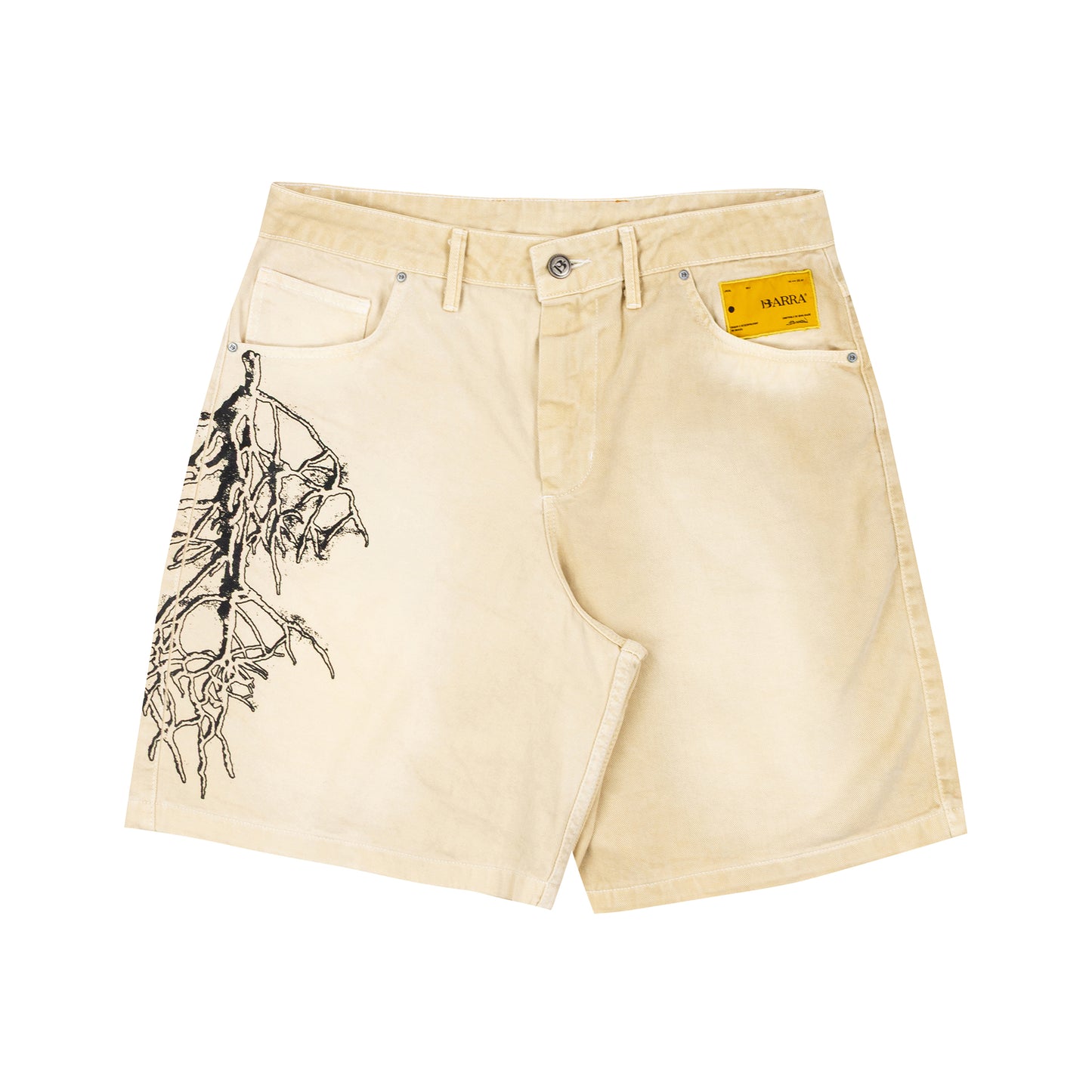 Bermuda Jeans Raizes Bege