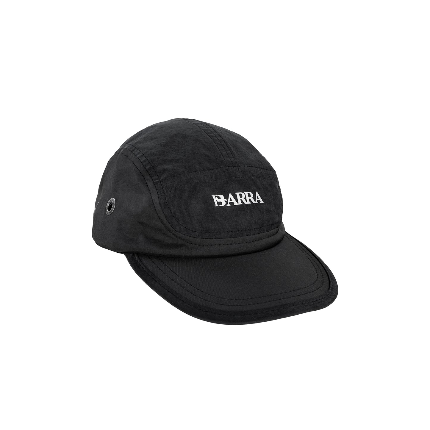 Bone Five Panel Barra Logo Preto