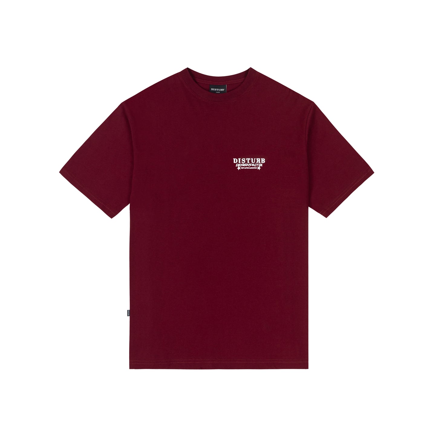 Ball Pen TShirt In Burgundy