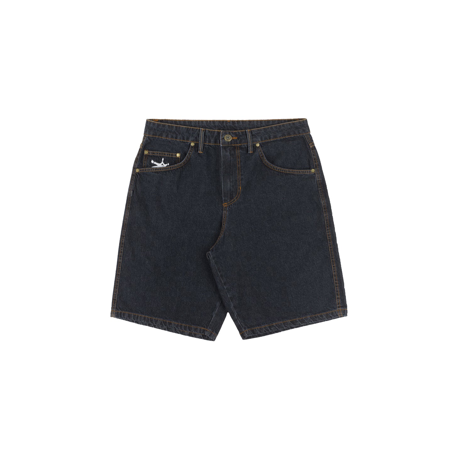 Blackzone Denim Shorts In Black
