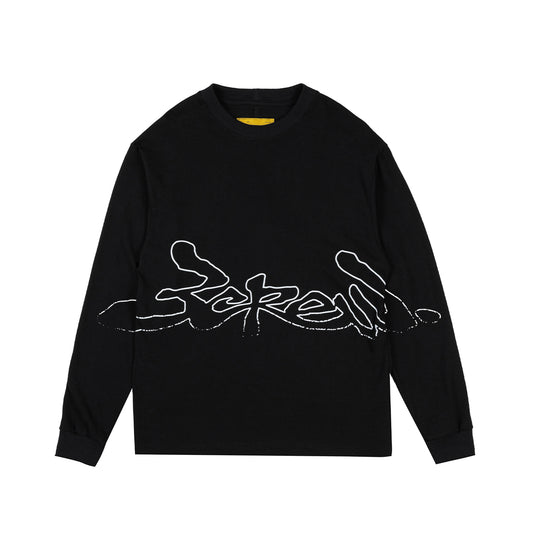 Camisa Manga Longa Assinatura Remix Preta