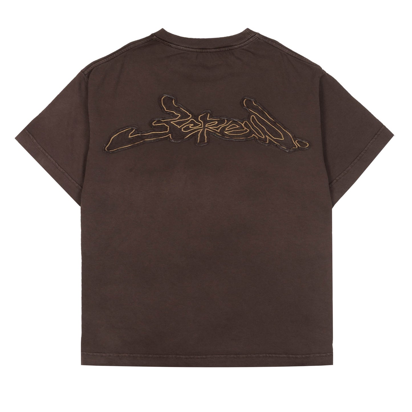 Camisa Assinatura Patch Estonada Marrom