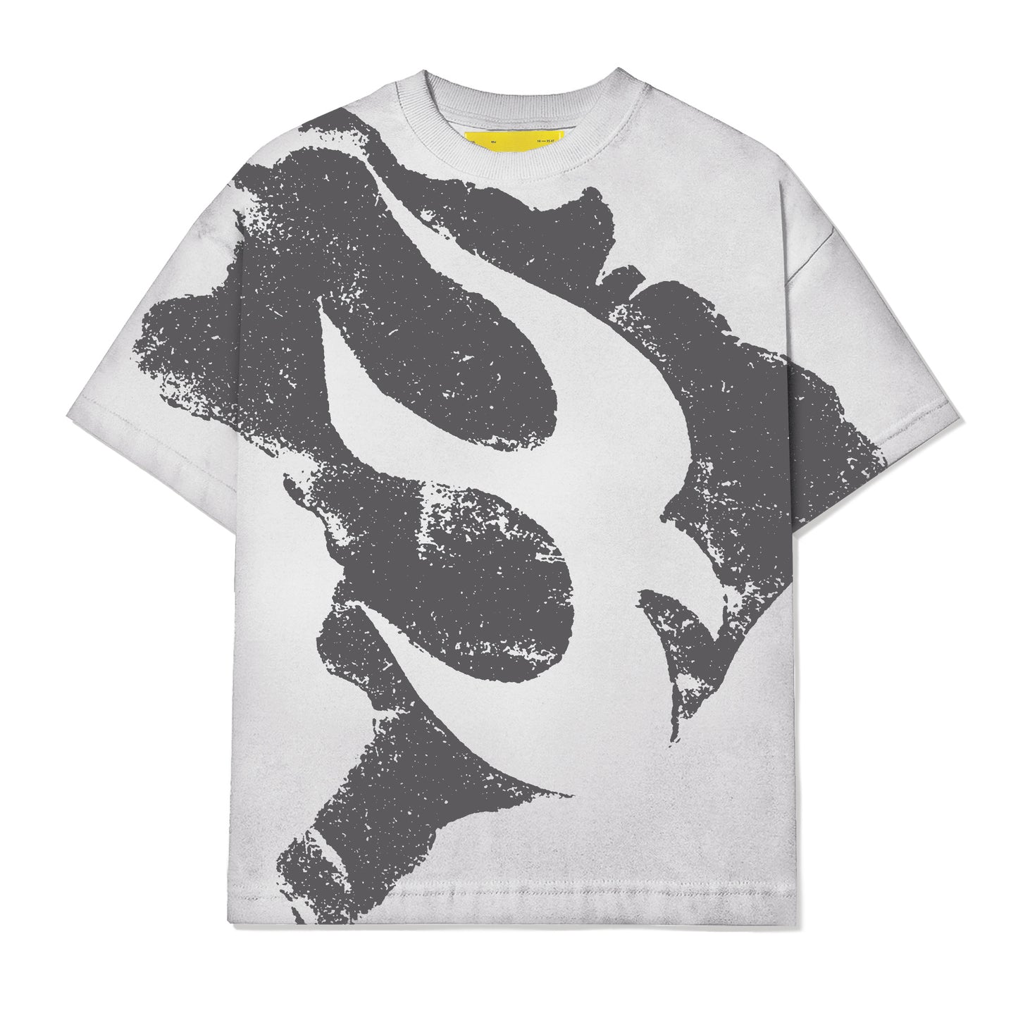 Camiseta Brasil Estencil Estonada Cinza