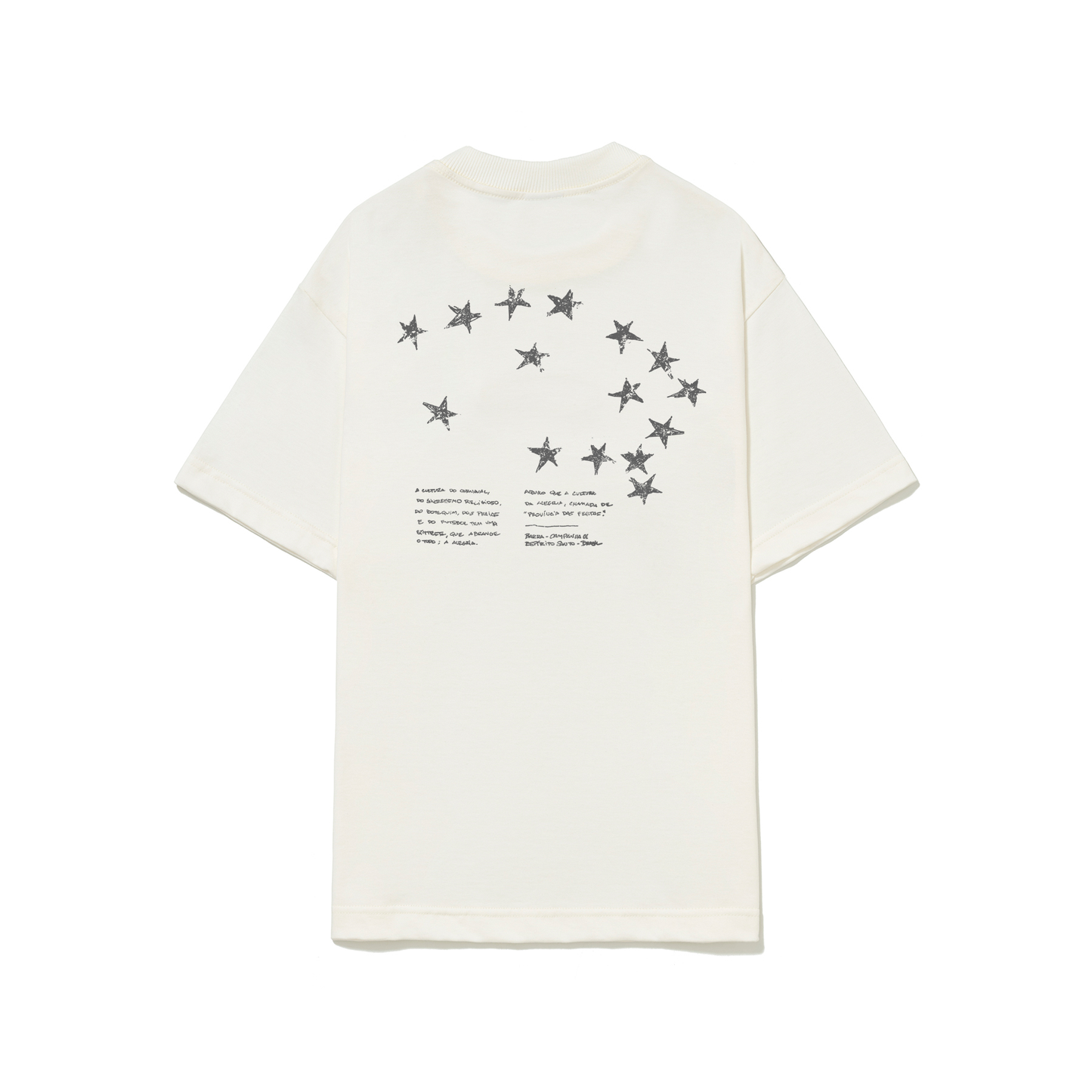 Camiseta Barra Logo Constelacao Off White