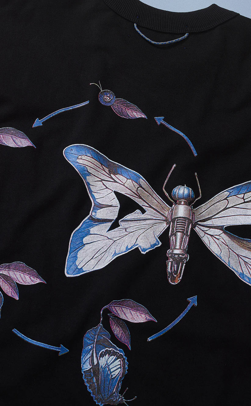 CAMISETA QC METAMORFOSE BOXY PRETO