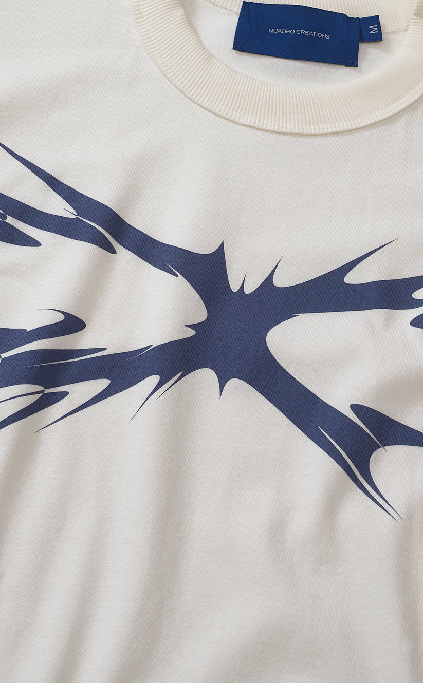 CAMISETA QC SPIKES BOXY OFF WHITE