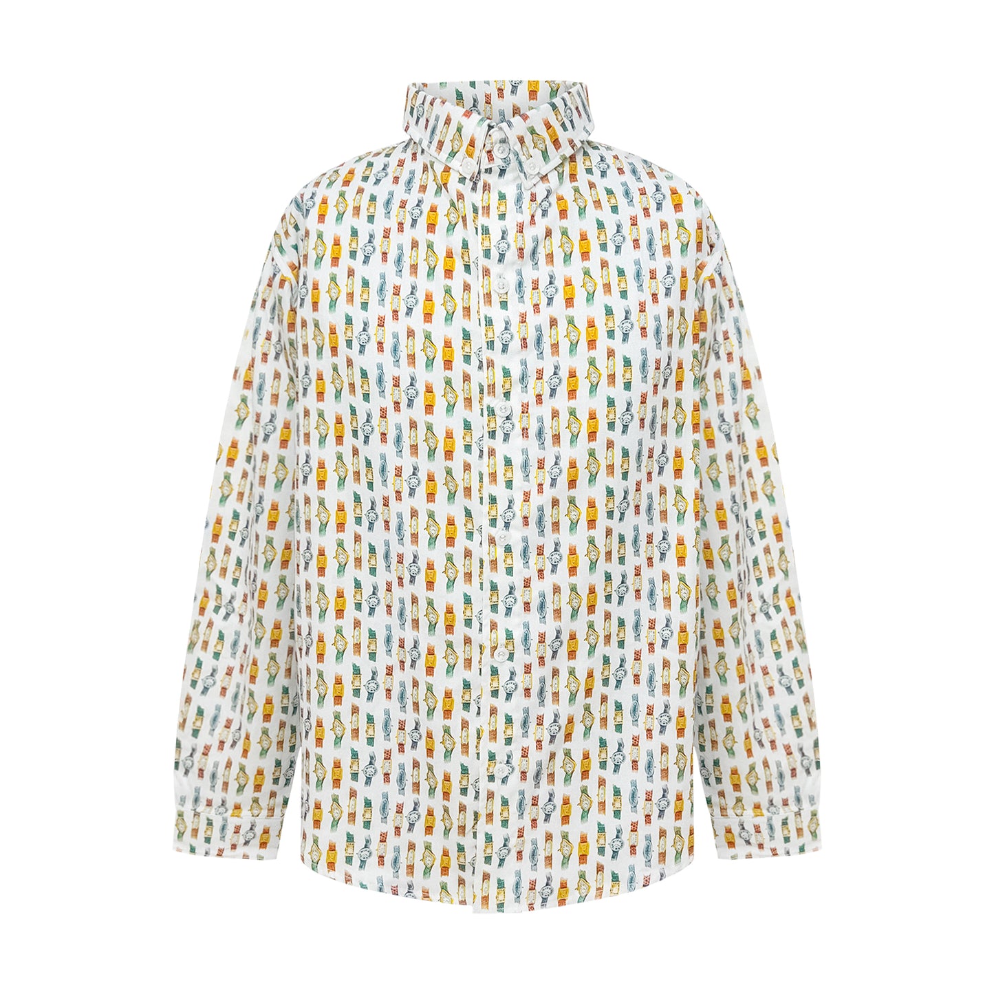 CAMISA DE BOTÂO "RELÓGIOS"